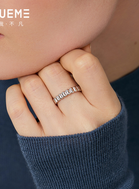 真我不凡S925纯银鱼鳞戒指