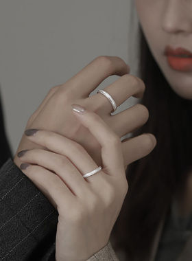 双人成行戒圈戒指闺蜜情侣对戒轻奢简约小众首饰品