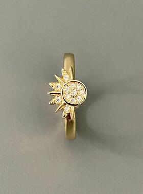 Vintage 古着 | Sun and the Moon 日月同辉戒指情侣闺蜜高级指环