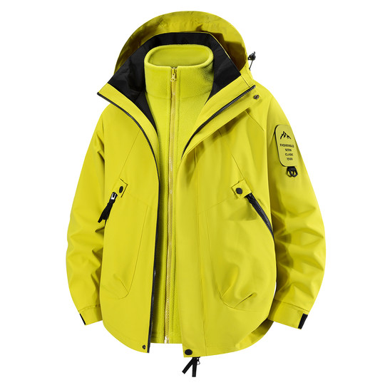 Men's and women's spring and autumn three-in-one jackets