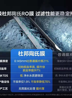 星河物理过滤净水器美的长效RO膜