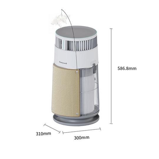 Der Katzenluftreiniger von Honeywell saugt Haare kraftvoll ab