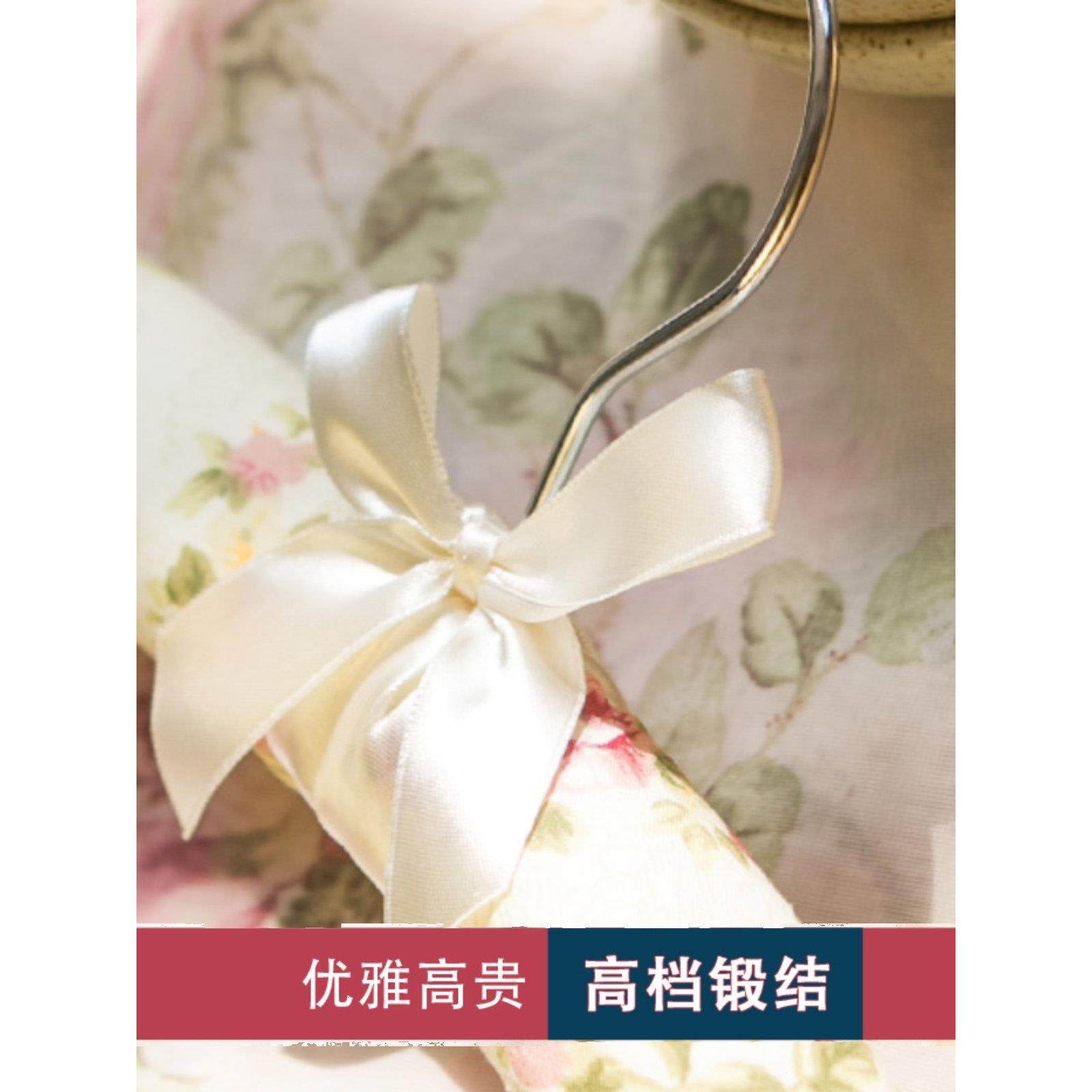 室内衣架家用挂衣挂钩包布海绵防滑无痕服装店布艺棉衣撑子卧室 - 图2