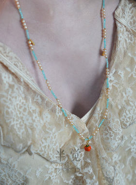 半觉红柿迎祥四圈手链项链