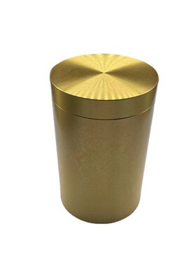 新品黄铜茶叶罐金j属工艺品摆饰密封家用可携式随身储存防水便捷