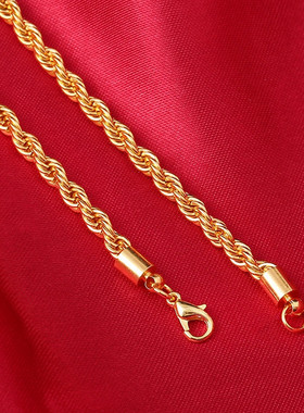 新品1pcs Gojld Mens necklace, twine, pendant