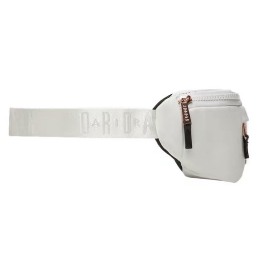 Air Jordan AJ 耐克男女同款蛇纹金属飞人Logo单肩斜跨包腰包胸包