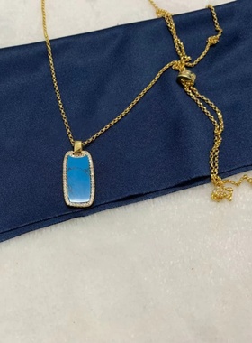 新潮流行湖水蓝色长方形吊