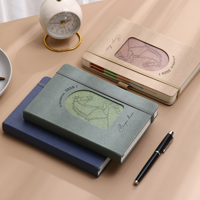 2026日程本一日一页计划本效率手册365日时间管理自律打卡笔记本子旅行便携多功能手账本跨境定制学生记事本,淘宝优惠券,粉丝福利购,淘宝优惠卷