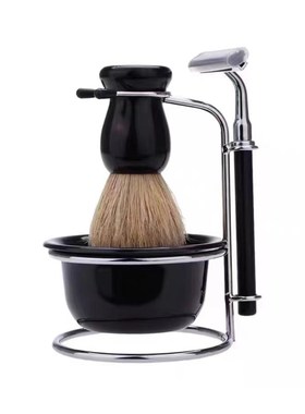 轻奢意式样板房间梳妆台摆件卫生间男士老式复古刮胡刀剃须刀饰品