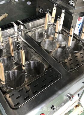 燃气立式8头/12头煮面炉连柜座 酒店餐厅面馆商用西厨组合炉设备