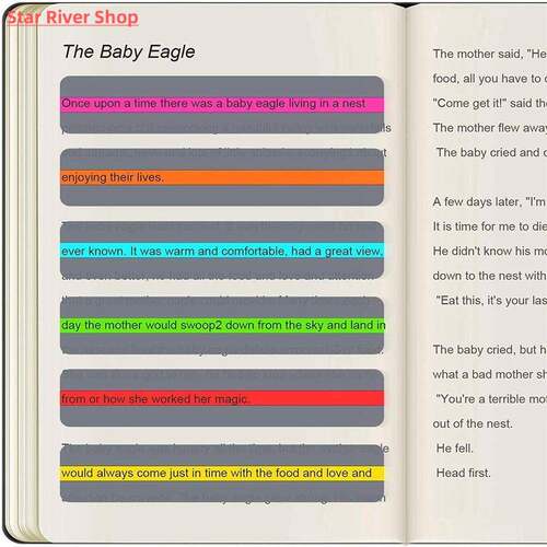 For Dyslexia People Paper Reading Guide Strip Reading Highli - 图0