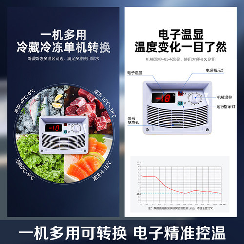 星星冰柜商用大容量超市组合岛柜冷藏冷冻柜雪糕柜卧式展示柜冷柜 - 图3