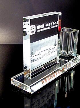 大学同学聚会纪念品周年校庆毕业商务庆典宣传礼品水晶内雕摆件