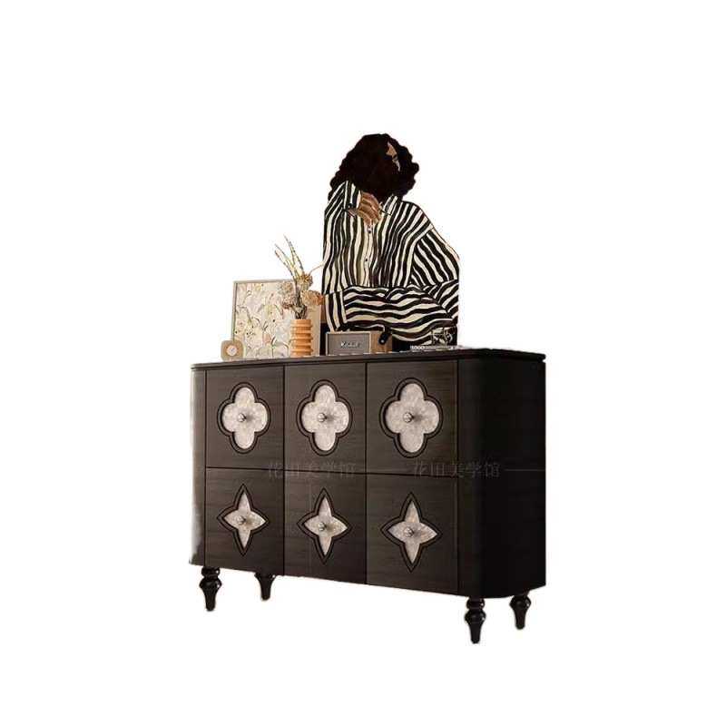 法式高级餐边柜四叶草收纳储物柜墙边柜茶水柜中古玄关柜装饰柜,淘宝优惠券,粉丝福利购,淘宝优惠卷