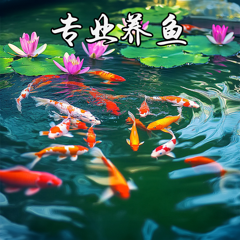 顺丰锦鲤活鱼冷水观赏鱼黄金纯种大正红白三色淡水好养耐活小金鱼 - 图3