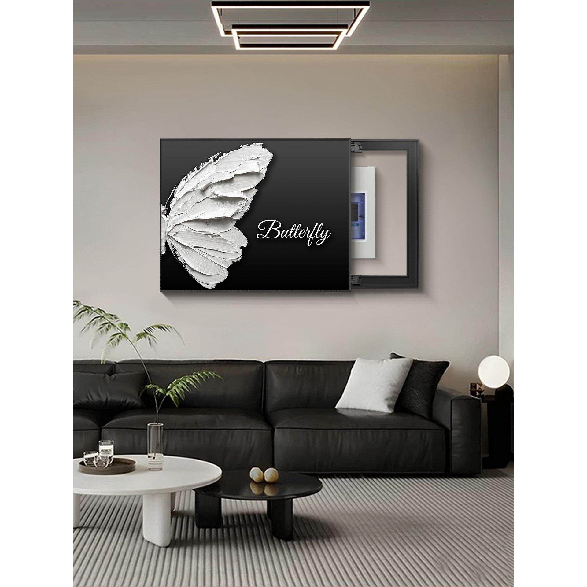 电表箱装饰画黑白2025新款免打孔配电箱电源开关盒电盒子遮挡挂画,淘宝优惠券,粉丝福利购,淘宝优惠卷