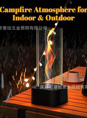 ins畅销款旋转火焰桌面酒精壁炉乙醇燃烧无烟火炉户外便携式现货