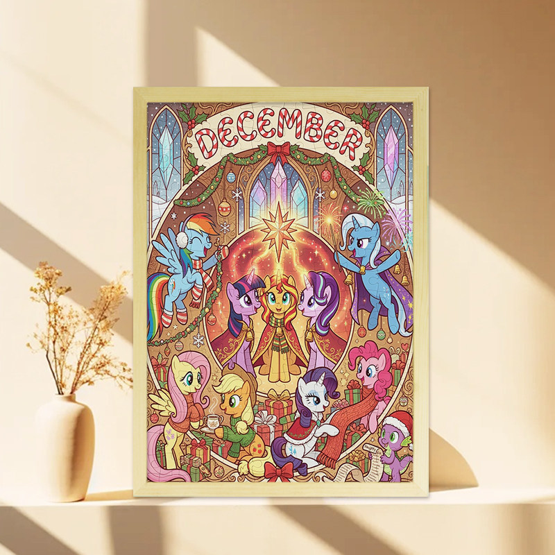 小马宝莉2026木质拼图1000片6岁以上儿童益智玩具女生礼物带框摆,淘宝优惠券,粉丝福利购,淘宝优惠卷