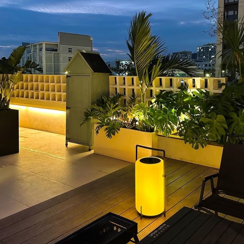 太阳能灯庭院灯露台花园草坪灯阳台布置氛围灯户外家用充电手提灯 - 图1