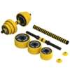 Iron-clad dumbbells for men and women, home fitness equipment, adjustable weight, solid 10KG, 20kg barbell set