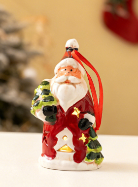 圣诞老人陶瓷装饰摆件
