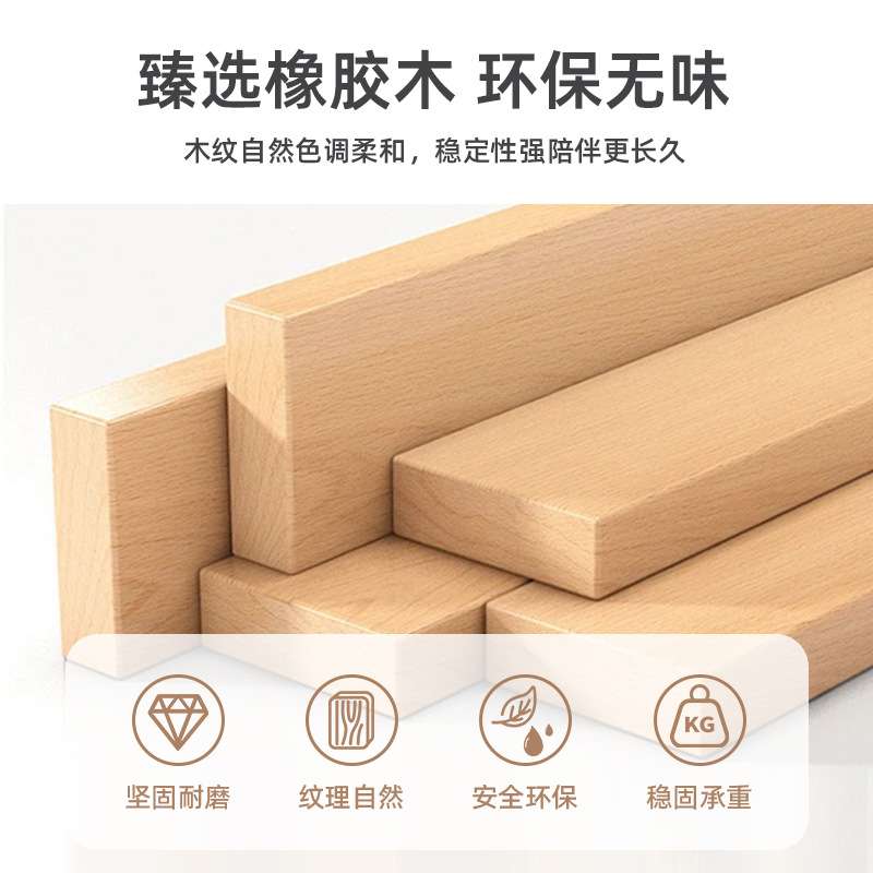 全实木化妆镜梳妆台书桌二合一简约现代小户型卧室床头收纳柜一体 - 图3
