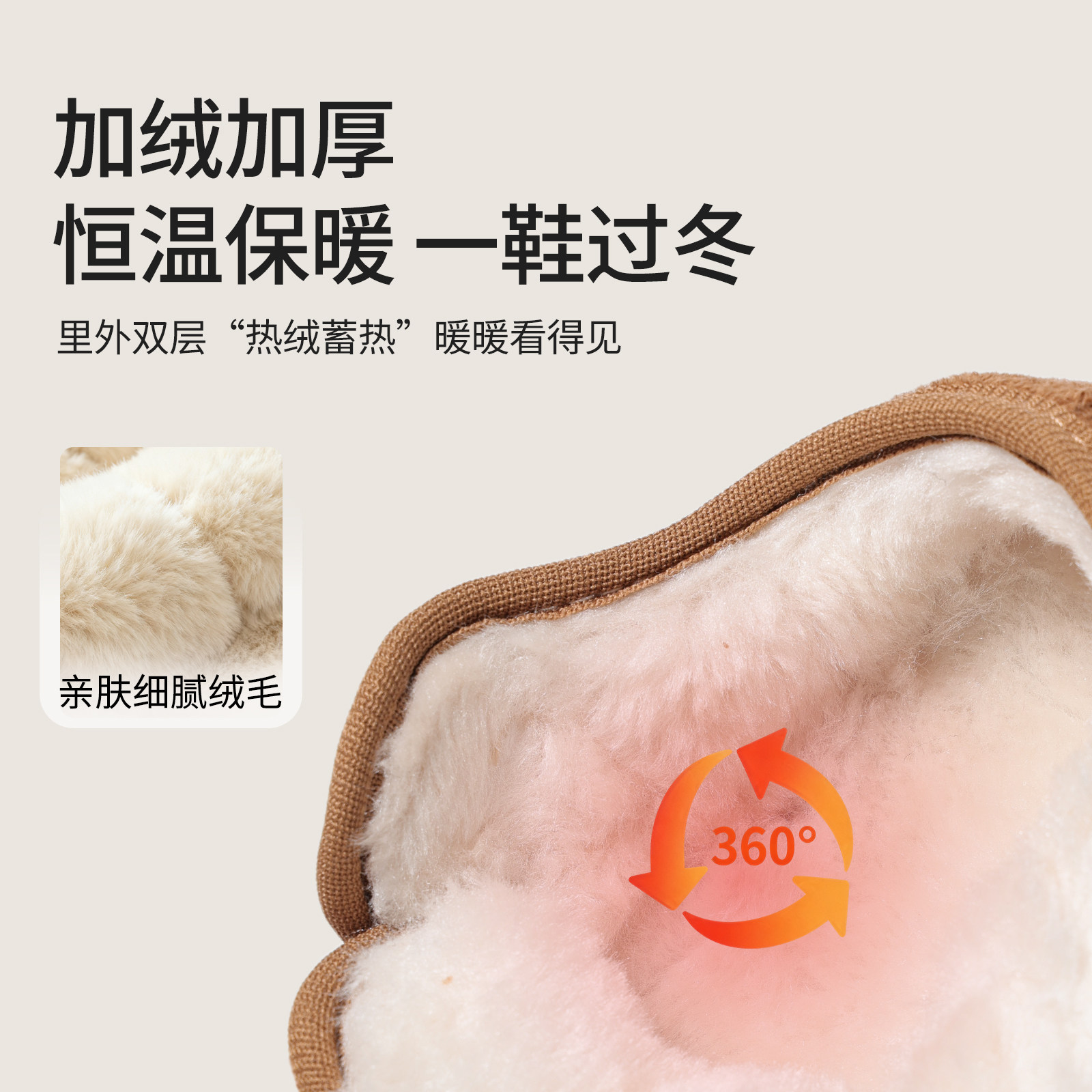 女童棉鞋冬季2025新款加绒加厚儿童保暖鞋子小女孩豆豆鞋女宝冬鞋,淘宝优惠券,粉丝福利购,淘宝优惠卷