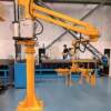 Column-type mechanical power-assisted arm suspended mobile handling roll film chassis shell clamping and flipping industrial power-assisted mechanical arm