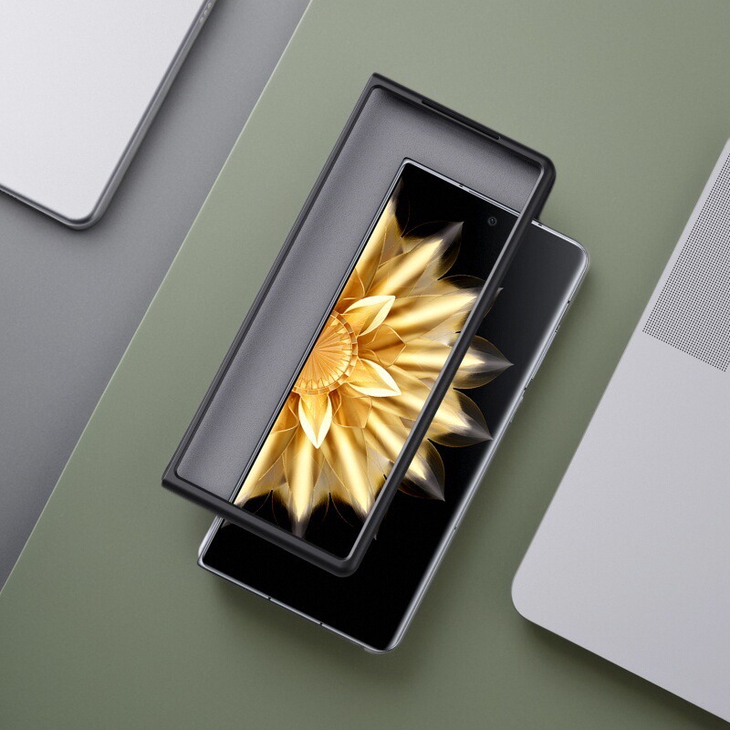 适用于小米MIX FOLD2手机壳黑色小米MIX FOLD3前盖边框硬壳折叠屏塑料PC保护套简约男女防摔mixfold4前壳 - 图3