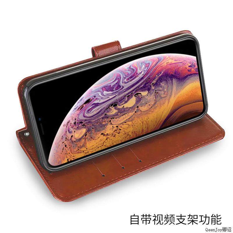 适用苹果xs手机壳翻盖A2100外壳插卡iphonexs保护套5.8寸MT982ZA/A钱包款iponexs钢化膜A2099潮女平果全包ioh