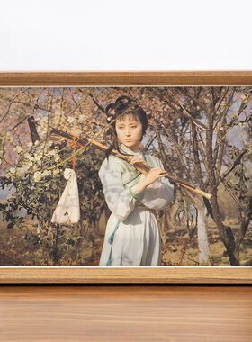 87版红楼梦林黛玉陈晓旭剧照周边粉丝珍藏家居桌面书房相框摆台
