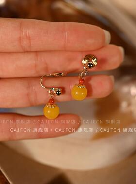 CAJFCN三春暖为晚天然鸡油黄蜜蜡
