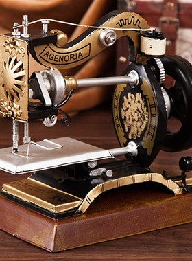 复古老式缝纫机模型 家居软装饰品摆件 服装店摆设 橱窗陈列道具