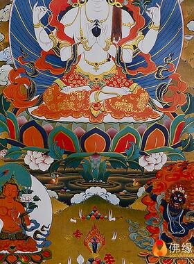 唐卡佛像挂画装饰画西藏镀金印刷61*37cm多款可选活动结缘唐卡画