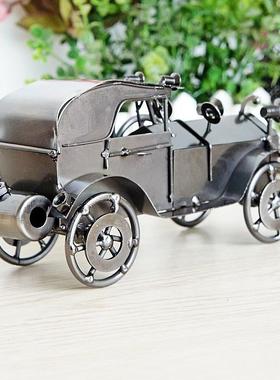 老爷车模型供应仿古电镀汽车模型金属工艺品拍摄道具Q87二色混发