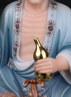 合成玉石粉中式佛堂装饰摆件