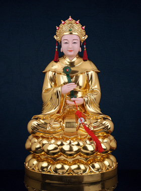 合成玉石粉中式佛堂装饰摆件