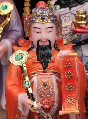 合成玉石粉中式佛堂装饰摆件