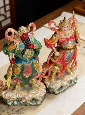 伽蓝韦陀菩萨佛像供奉家用仿树脂伽蓝菩萨韦天佛堂佛前摆件