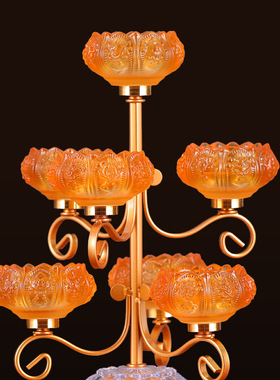 玻璃合金中式佛堂装饰摆件