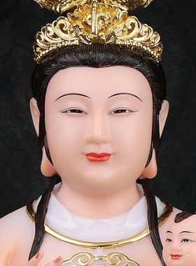 合成玉石粉中式佛堂装饰摆件