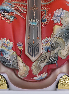 合成玉石中式佛堂装饰摆件