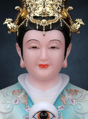 合成玉石中式佛堂装饰摆件