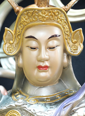 铜中式佛堂伽蓝韦陀菩萨装饰摆件