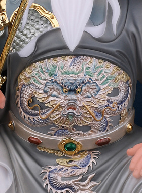 合成玉石粉中式佛堂装饰摆件