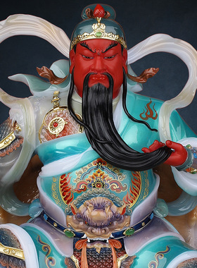 合成玉石中式佛堂装饰摆件