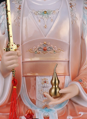 树脂中式佛堂九天玄女神装饰摆件