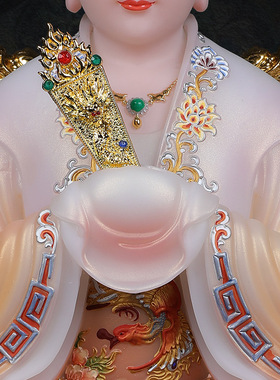 合成玉石粉中式佛堂装饰摆件