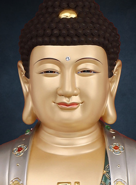 铜中式佛堂观世音菩萨家装饰摆件